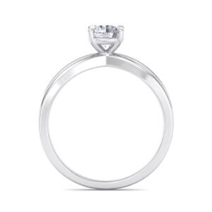 Infinity Ring - 3/4 Ctw, Round Lab Created Diamond, White Gold